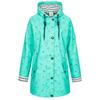 Regenjacke DEPROC ACTIVE "Friesennerz WIZZARD PEAK WOMEN UMBR", Damen, Gr. 46 (L), blau (türkis), Obermaterial: 100% Polyurethan; Futter: 100% Polyester, casual, figurumspielend, Langarm gerader Abschluss mit Druckknopf, Jacken, auch in Großen...