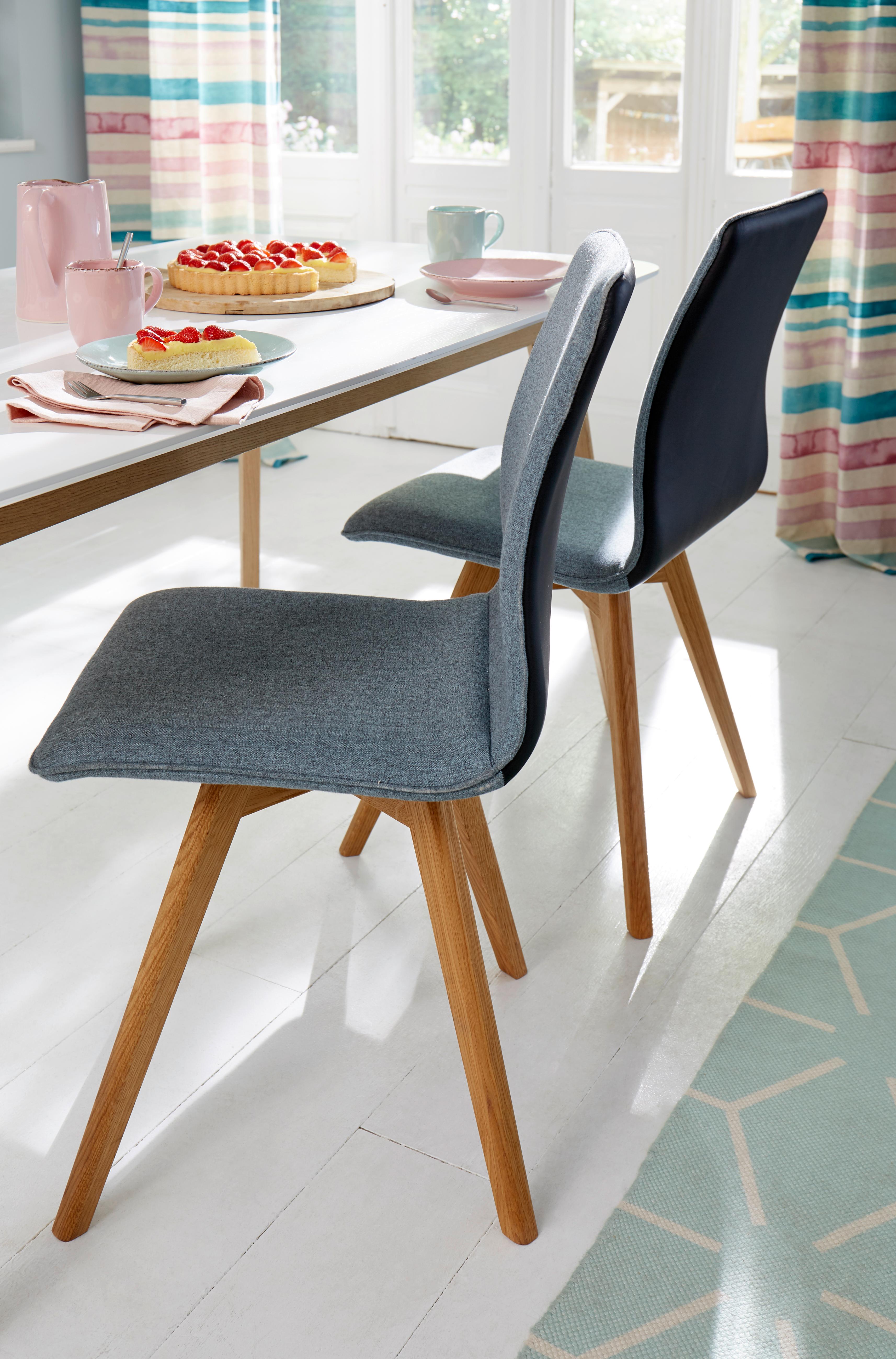 Esszimmerstuhl "Dalea", grün (schwarz, petrol, eichefarben), B:45cm H:91cm T:55cm, Kunstleder;weicher Webstoff mit feiner Struktur aus 100% Polyester, GUIDO MARIA KRETSCHMER HOME & LIVING, Stühle, im 2er, 4er oder 6er-Set, Küchenstuhl