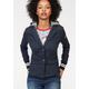 Sweatblazer KANGAROOS Gr. 34, blau (marine, hellgrau, meliert) Damen Blazer