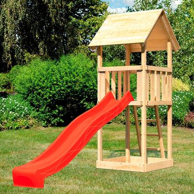 Spielturm KONIFERA "Rosie", beige (natur), Spieltürme, KinderB:107cm H:291cm T:107cm, Holzwerkstoff, BxTxH: 107x107x291 cm, B:107cm H:291cm T:107cm