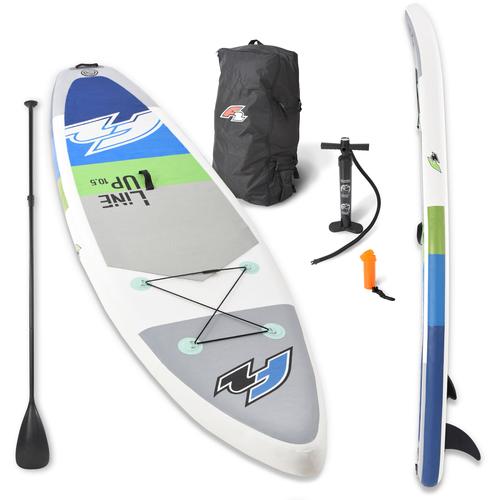 „Inflatable SUP-Board F2 „“F2 Line Up SMO blue mit Carbonpaddel““ Wassersportboards Gr. 11,5 350 cm, blau Stand Up Paddle“