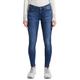 Skinny-fit-Jeans TOM TAILOR DENIM "JONA" Gr. 32, Länge 30, blau (clean mid stone blue denim) Damen Jeans Röhrenjeans