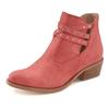 Westernstiefelette LASCANA, Damen, Gr. 36, rot, Obermaterial: 100% Lederimitat. Futter: 100% Lederimitat. Decksohle: 100% Lederimitat. Laufsohle: 100% Synthetik, unifarben, casual, Schuhe Ankleboots Cowboyboots, Cowboy Boots, Ankle Stiefelette mit...