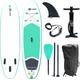 Inflatable SUP-Board EXPLORER "Stand Up Paddleset Explorer 300" Wassersportboards Gr. 300 x 76 x 12,7cm 300 cm, grün (mint, weiß) Stand Up Paddle