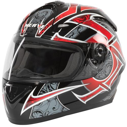 Motorradhelm NERVE ""NH2013"" Helme Gr. S Kopfumfang: 55cm - 56cm, rot