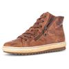 Schnürboots GABOR, Damen, Gr. 38, braun (braun, used), Leder, sportlich, Schuhe, mit Außen- und Innenreißverschluss