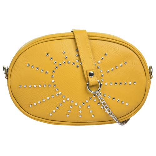 Gürteltasche CLUTY Gr. B/H/T: 15 cm x 20 cm x 5 cm onesize, gelb Damen Taschen Gürteltaschen echt Leder, Made in Italy