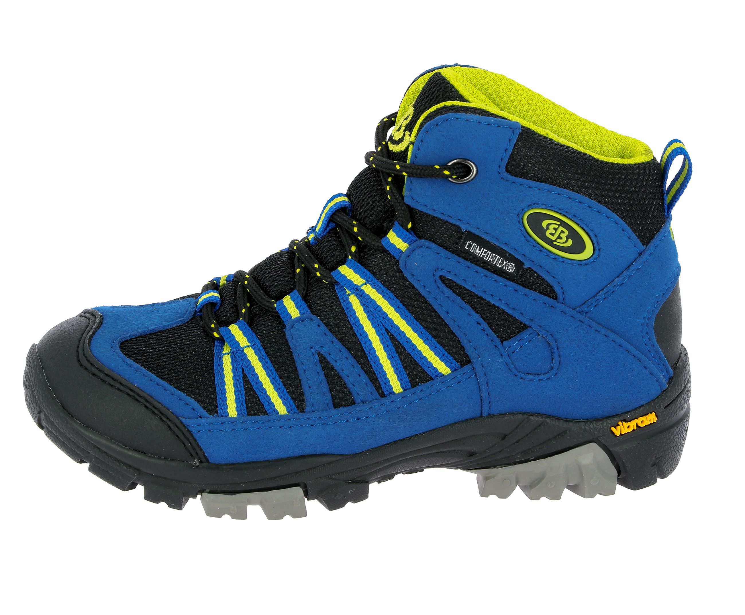 Wanderschuh BRÜTTING "Outdoorstiefel Ohio High", Kinder, Gr. 37, blau, Synthetik, Schuhe Wanderschuh