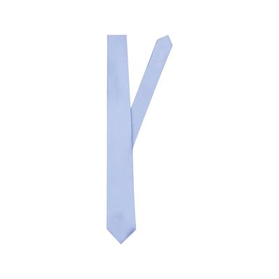 Krawatte SEIDENSTICKER "Schwarze Rose", Herren, Gr. One Size, blau (hellblau), Seide, unifarben, Krawatten, Breit (7cm) Uni Image