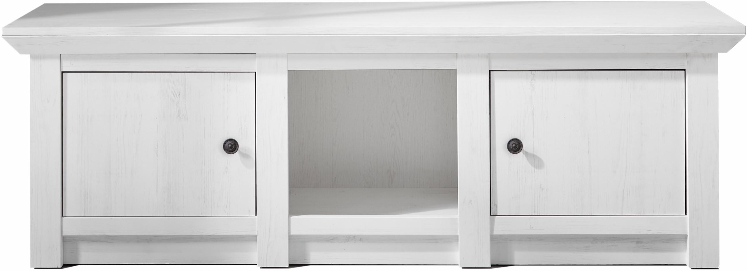 Lowboard HOME AFFAIRE "California", weiß (pinie weiß), B:152cm H:51cm T:45cm, Sideboards, Lowboard, Fernsehtisch Breite 152 cm