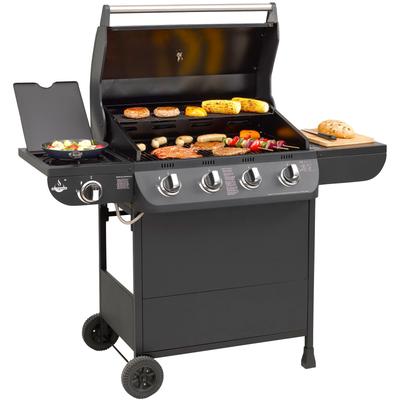 Gasgrill EL FUEGO "Columbus 4+1" Grills Gr. B/H/T: 130cm x 108cm x 58cm, schwarz BxTxH: 130x58,5x107,5 cm