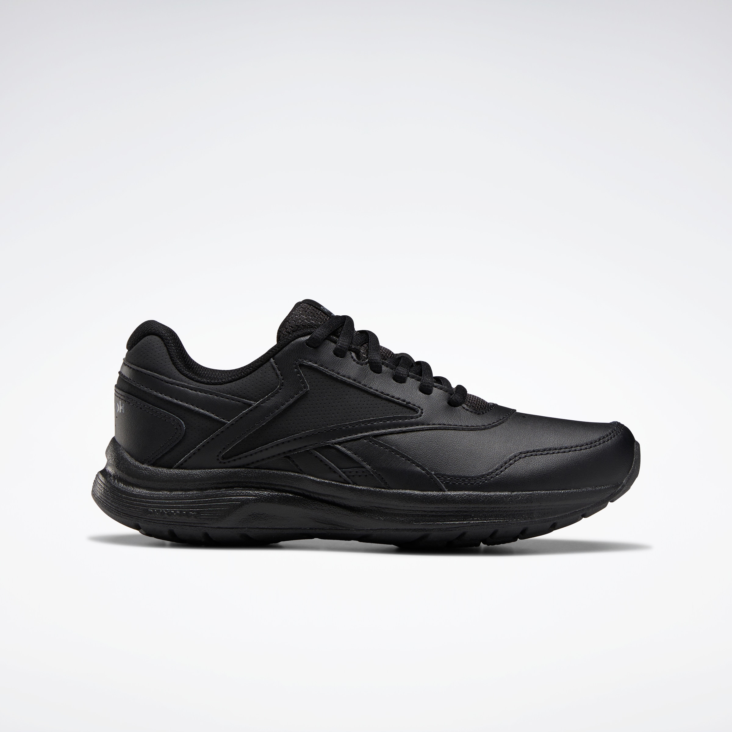 Walkingschuh REEBOK "WALK ULTRA 7.0 DMX MAX", Damen, Gr. 40,5, schwarz, Leder, Synthetik, Schuhe Walkingschuh