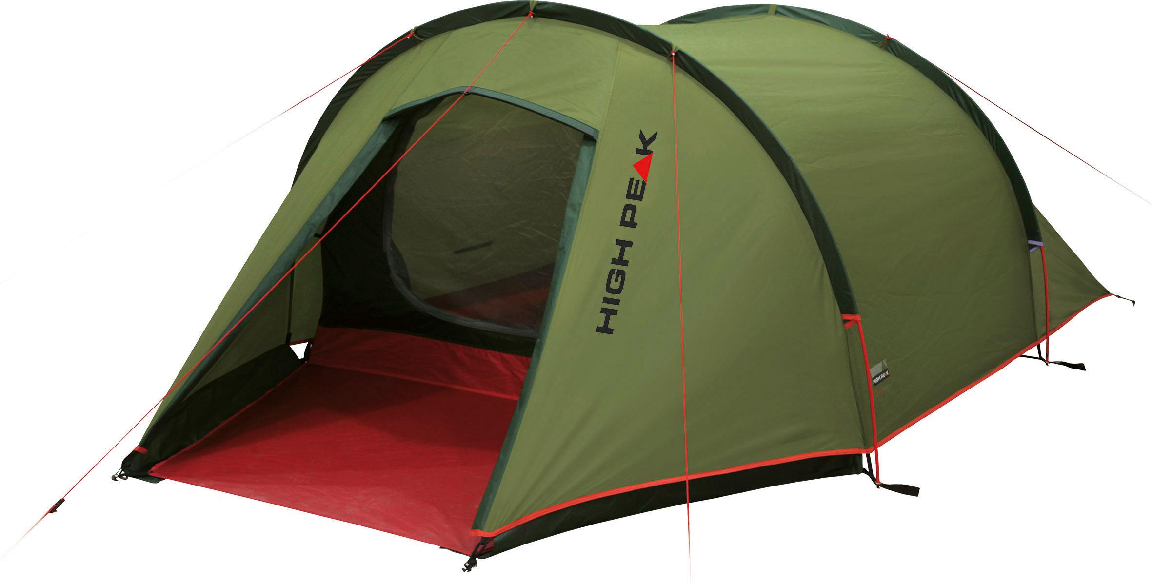 Tunnelzelt HIGH PEAK "Kite 3", rot (pestorot), Zelte, B/H/L: 180 x 110 x 340, B:180 H:110 L:340 Image