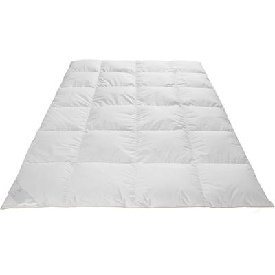 Daunenbettdecke FRAU HOLLE "Ava", weiß, B:135cm L:200cm, Bezug: 100% Baumwolle. Füllung: 90% Gänsedaunen, 10% Gänsefeder, Bettdecken, hoher Schlafkomfort in 4 Wärmeklassen Image
