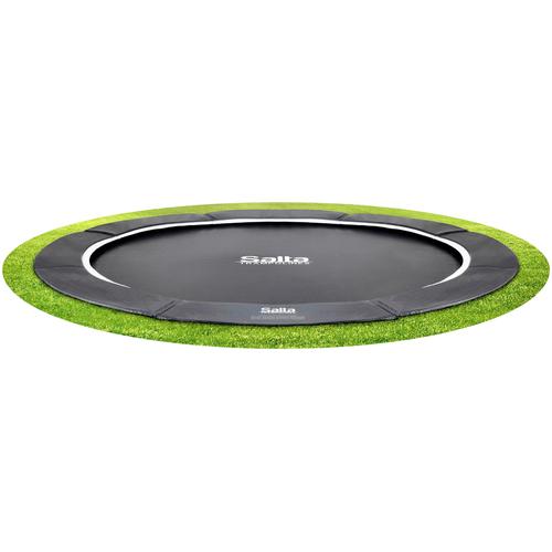„Gartentrampolin SALTA „“Royal Baseground““ Trampoline Gr. Ø 396 cm, schwarz (schwarz, schwarz) Kinder Trampoline Schutzrand“