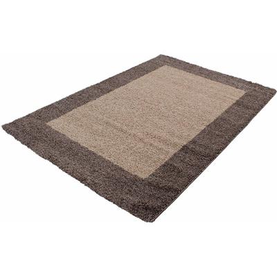 Hochflor-Teppich AYYILDIZ TEPPICHE "Life Shaggy 1503" Gr. 8, grau (taupe), B:300cm H:30mm L:400cm, Kunstfaser, Teppiche,