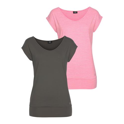 Funktionsshirt H.I.S Gr. 36/38, bunt (anthrazit, rosa) Damen Shirts Funktionsshirts