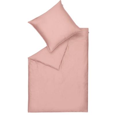 Bettwäsche "Pure in Gr. 135x200, 155x220 oder 200x200 cm", rosa (rosa, creme), B/L: 155cm x 220cm, , Satin, B/L: 80cm x 80cm, Satin, Obermaterial: 100% Baumwolle, SCHÖNER WOHNEN-KOLLEKTION, Bettwäsche, Bettwäsche aus Baumwolle in Satin-Qualität,... Image