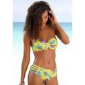 Bügel-Bandeau-Bikini-Top SUNSEEKER "Jam" Gr. 40, Cup E, bunt (gelb, bunt) Damen Bikini-Oberteile Ocean Blue