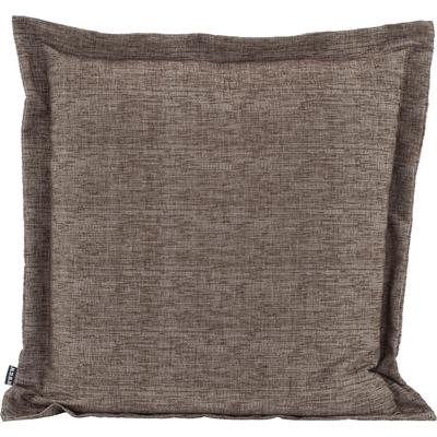 Dekokissen H.O.C.K. "Addicted", braun (braun, dunkelbraun, jaquard, struktur, unifarben), B:60cm H:10cm L:60cm, Baumwolle, Polyester, Polyacryl, Dekokissen_Sitzkissen_Kissenhüllen, mit hübschem Stehsaum, Kissenhülle mit Füllung, 1 Stück Image