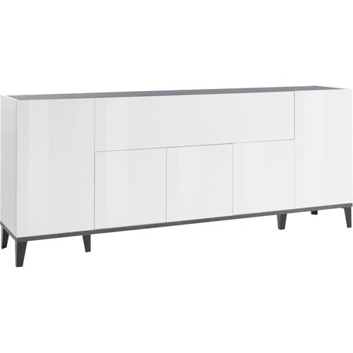 „Sideboard INOSIGN „“sunrise““ Sideboards Gr. B/H/T: 200 cm x 82 cm x 40 cm, weiß (weißhg, schiefer) Sideboards Breite 200 cm“