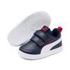 Sneaker PUMA "COURTFLEX V2 V INF", Gr. 26, bunt (peacoat, high risk rot), Synthetik, Synthetik, unifarben, sportlich, Schuhe, mit Klettverschluss für Kleinkinder