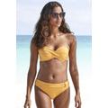 Bügel-Bandeau-Bikini-Top S.OLIVER "Rome" Gr. 36, Cup C, gelb Damen Bikini-Oberteile Ocean Blue