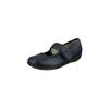 Klettschuh NATURAL FEET "Susanne", Damen, Gr. 39, blau (dunkelblau), Leder, casual, Schuhe Riemchenballerina, mit Memo-Latex-Fußbett