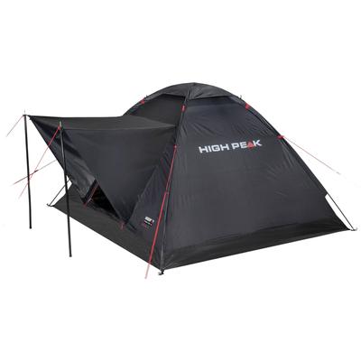 Kuppelzelt HIGH PEAK "Zelt Beaver 3", schwarz, Zelte, B/H/L: 180cm x 120cm x 200cm, B:180cm H:120cm L:200cm