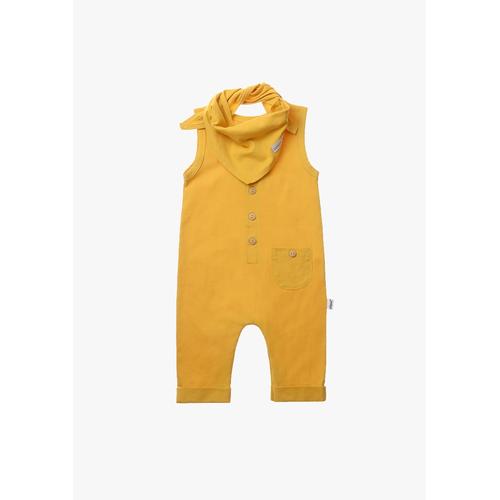 Strampler LILIPUT Gr. 80, EURO-Größen, gelb Baby Overalls mit aufgesetzter Tasche