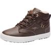 Sneaker KANGAROOS "Kavu X", Gr. 32, braun (dunkelbraun), Synthetik, Textil, sportlich, Schuhe