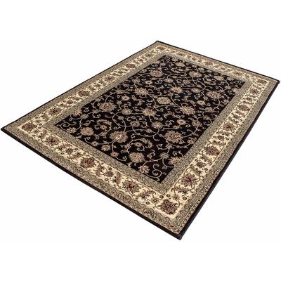 Teppich AYYILDIZ TEPPICHE "Marrakesh 210" Gr. 8, schwarz, B:300cm H:12mm L:400cm, Kunstfaser, Teppiche, Kurzflor, Orient