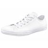 Sneaker CONVERSE "Chuck Taylor Basic Leather Ox Monocrome", Gr. 37, weiß, Leder, sportlich, Schuhe Skaterschuh Canvassneaker Sneaker low