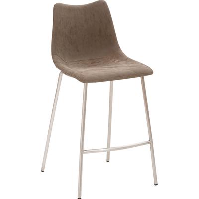 Barhocker MAYER SITZMÖBEL "mySOLO", braun (schlamm), B:49cm H:95,5cm T:55cm, 50% Polyurethan, 50% PVC, Hocker Image