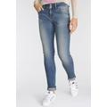 Slim-fit-Jeans LTB "MOLLY HIGH SMU" Gr. 28, Länge 30, blau (ritnoblue und wash) Damen Jeans 5-Pocket-Jeans Röhrenjeans