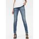 Skinny-fit-Jeans G-STAR RAW "Mid Waist Skinny" Gr. 32, Länge 32, blau (dark used) Damen Jeans Röhrenjeans