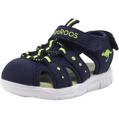 Sandale KANGAROOS "K-Mini" Gr. 27, blau (navy, lime) Schuhe