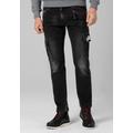 Regular-fit-Jeans TIMEZONE "Regular RogerTZ" Gr. 31, Länge 34, schwarz Herren Jeans 5-Pocket-Jeans