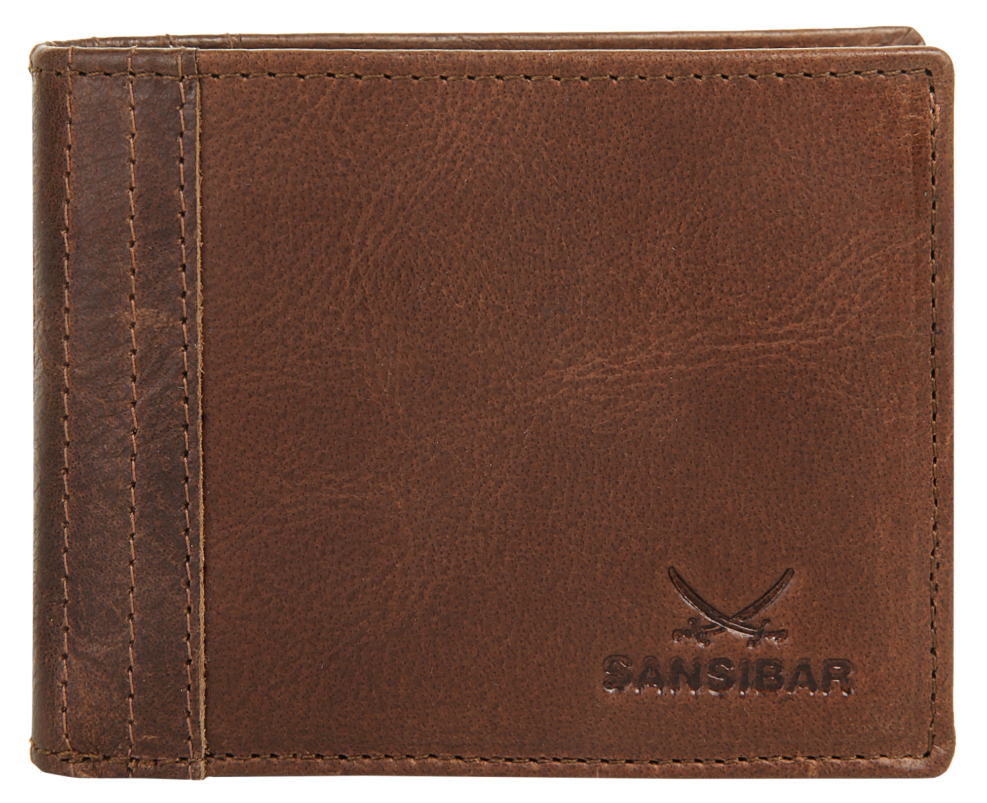 Geldbörse SANSIBAR, Damen, braun, Leder, vintage, Kleinlederwaren, echt Leder