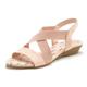 Sandalette VIVANCE "Sommerschuh, Sandale" Gr. 36, rosa (rosé) Damen Schuhe Strandaccessoires