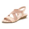 Sandalette VIVANCE "Sommerschuh", Damen, Gr. 37, rosa (rosé), Obermaterial: 100% Elasthan. Futter: 100% Textilmaterial. Decksohle: 100% Textilmaterial. Laufsohle: 100% Synthetik, unifarben, casual, Schuhe, Sandale, Sommerschuh mit elastischen...