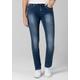 Slim-fit-Jeans TIMEZONE "Slim TahilaTZ Womenshape" Gr. 33, Länge 34, blau Damen Jeans 5-Pocket-Jeans Röhrenjeans