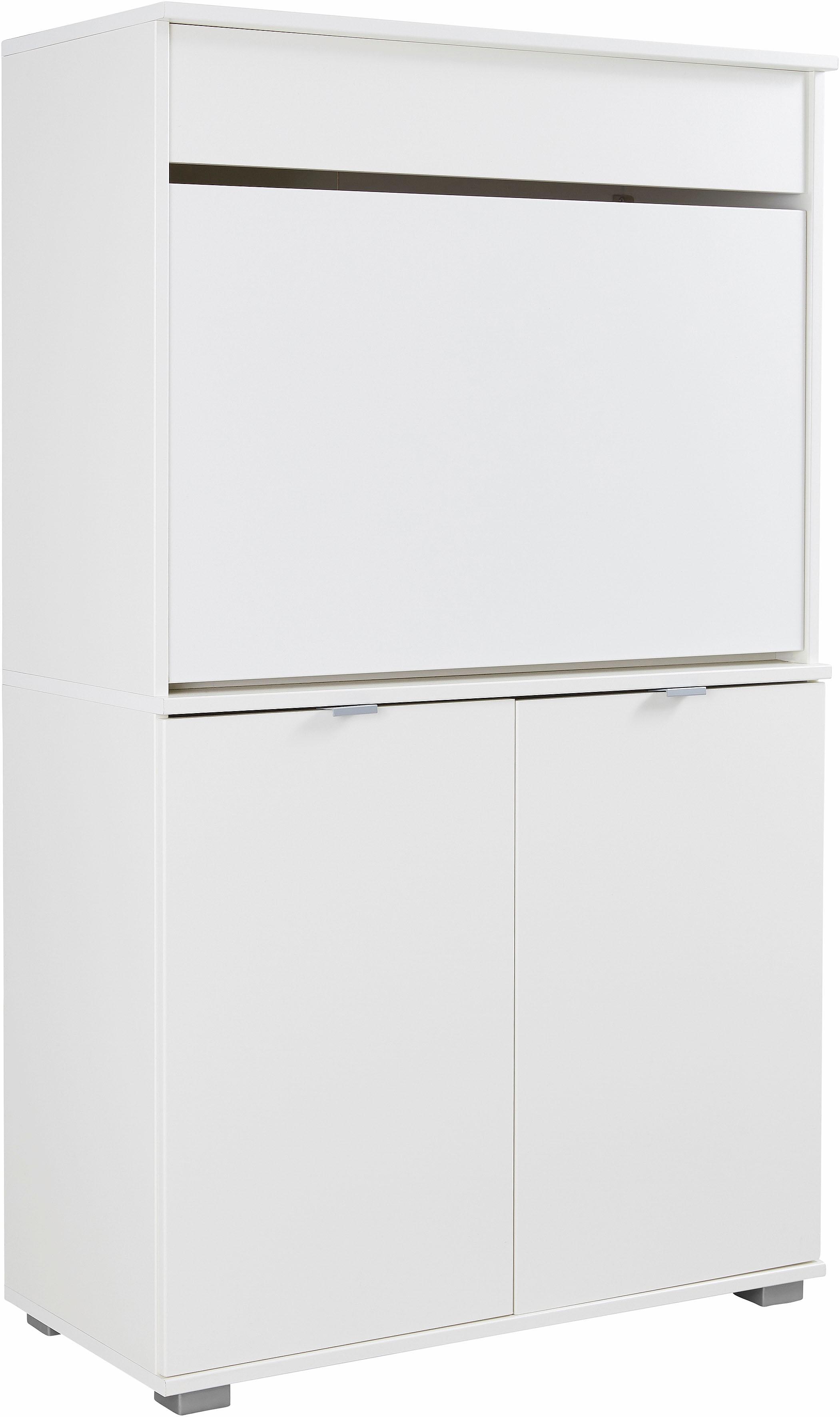 Sekretär PRIESS "Ahaus", weiß, B:82cm H:139cm T:38cm, Sekretäre