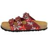 Pantolette LICO "Pantolette Bioline Leave", Gr. 36, rot, Synthetik, Schuhe