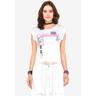 T-Shirt CIPO & BAXX Gr. L, weiß Damen Shirts Print mit trendigen Fransen