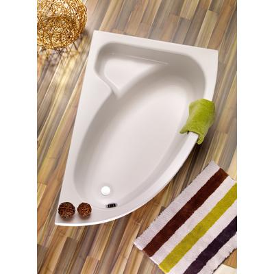 Eckwanne OTTOFOND "Salinas", weiß, B:97cm H:39,5cm L:150cm T:97cm, Sanitäracryl, Badewannen, mit Fußgestell und Ablaufgarnitur
