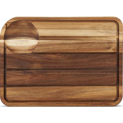 Schneidebrett COLE & MASON "Berden", braun, B:35cm H:3cm L:47cm, Akazienholz, Schneidebretter, aus Akazienholz mit Saftrillen Image