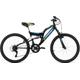 Jugendfahrrad KS CYCLING "Zodiac" Fahrräder Gr. 38 cm, 24 Zoll (60,96 cm), schwarz (schwarz, grün) Kinder Alle Fahrräder