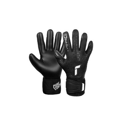 Torwarthandschuhe REUSCH "Pure Contact Infinity Junior", Kinder, Gr. 4, schwarz, 49% Elastodien, 43% Polyester, 8% Polyamid, unifarben, sportlich, Handschuhe, mit Grip Infinity Belag Image