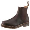 Chelseaboots DR. MARTENS "2976 CRAZY HORSE", Herren, Gr. 44, braun (dunkelbraun), Leder, casual, Schuhe, Boots, Stiefel mit praktischer Anziehlasche